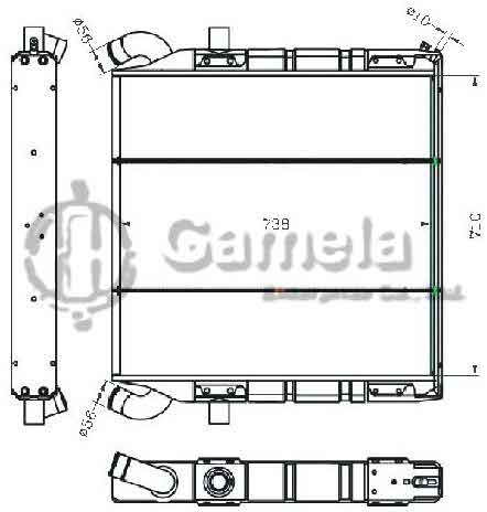 6255067 - Radiator-for-SCANIA-II-G-81-82-DS8-MT-OEM-1100630-310080-334840