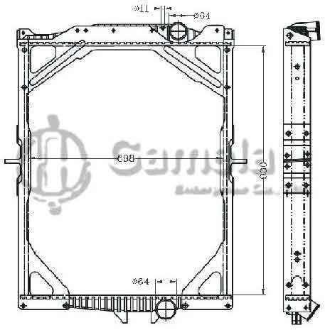 6255077 - Radiator-for-VOLVO-FM-7-FM-1298-VOLVO-FM-1099-MT-OEM-1665249-8112566-3183737