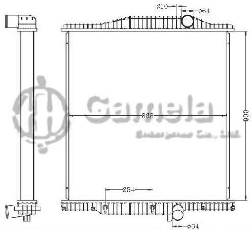 6255078 - Radiator-for-VOLVO-FM-1292-470-520-HP-AT-OEM-1276435-1676435-1676635