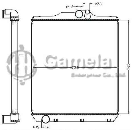 6255084 - Radiator-for-SUPER-GREAT-FU577UX-6D2496-MT-OEM-ME293116