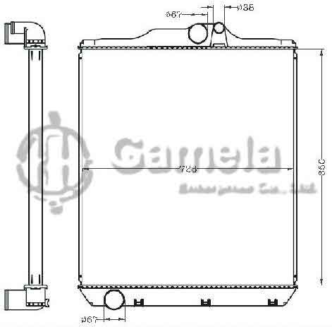 6255086 - Radiator-for-SUPER-GREAT-KC-FP5430-8M2296-MT-OEM-ME293421