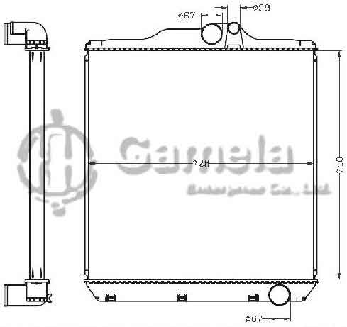 6255087 - Radiator-for-SUPER-GREAT-FV50KMY-8DC1196-00-MT-OEM-ME293117