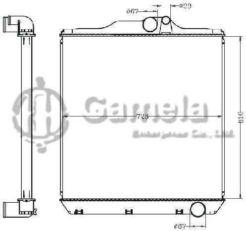 6255088 - Radiator-for-SUPER-GREAT-FP54JE96-MT-OEM-ME293119