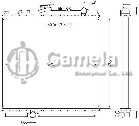 6255091 - Radiator-for-FUSO-FIGHTER92-99-4D34-6D16-6D17-6M60-MT-OEM-MC433497-MC443350