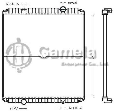 6255096 - Radiator-for-RVI-RENAULT-TRUCKS-KERAX97-290-MT-OEM-5010230484