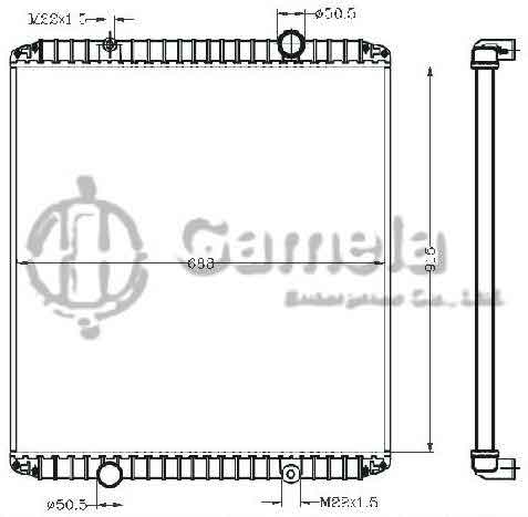 6255097 - Radiator-for-RVI-RENAULT-TRUCKS-KERAX97-340-MT-OEM-5010315132