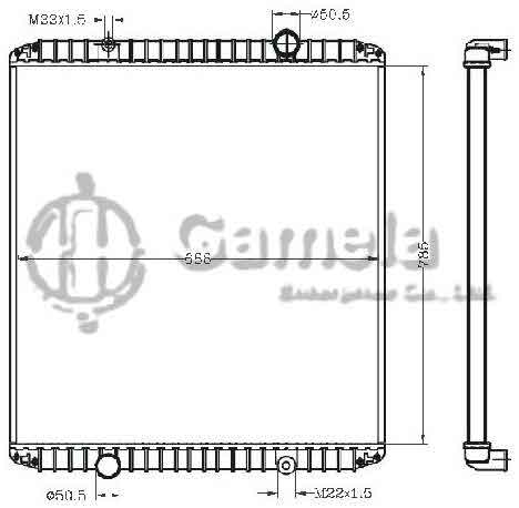 6255098 - Radiator-for-RVI-RENAULT-TRUCKS-G-MANAGER95-0-OEM-5010230826