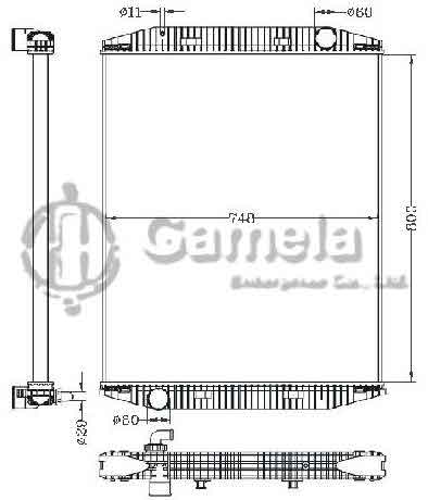 6255111 - Radiator-for-IVECO-EUROSTAR-MT-OEM-93160529