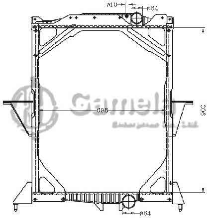 6255126 - Radiator-for-VOLVO-FM-12-250-HP-98-MT-OEM-20460178