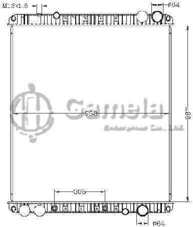 6255159 - Radiator-for-CASCADIA-08-AT