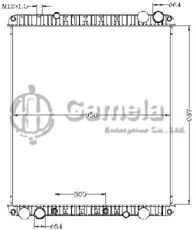 6255161 - Radiator-for-CASCADIA-08-AT