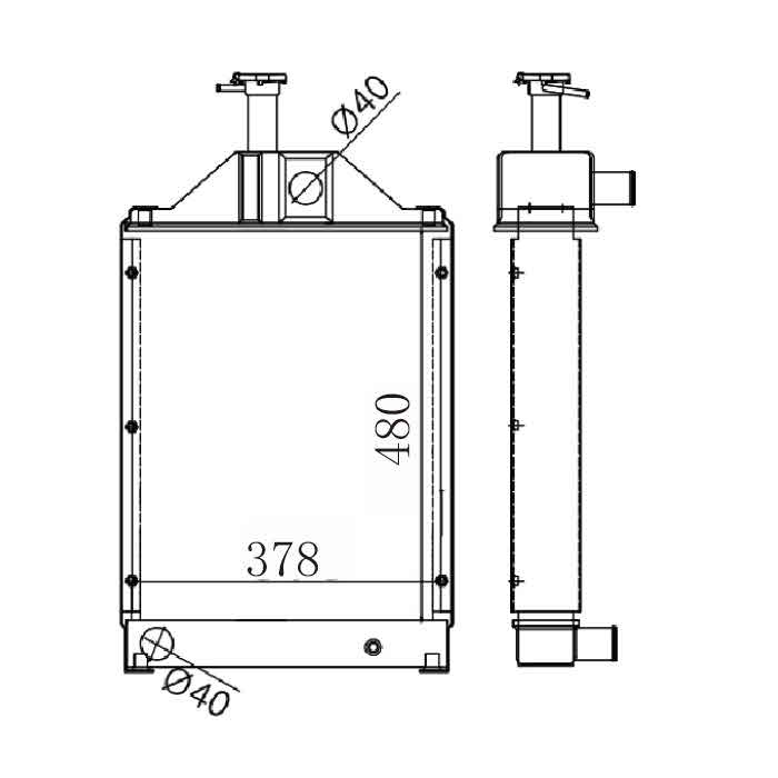 6255209 - Tractor-Radiator-OEM-885580M93-1669648M94