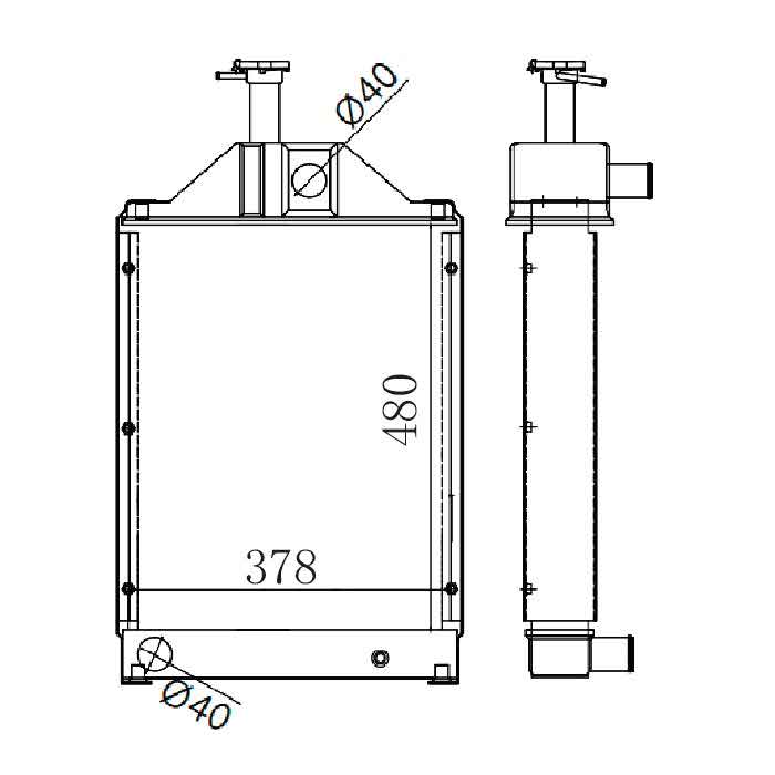 6255210 - Tractor-Radiator-OEM-885580M93