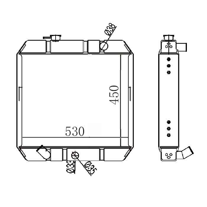 6255215 - Tractor-Radiator