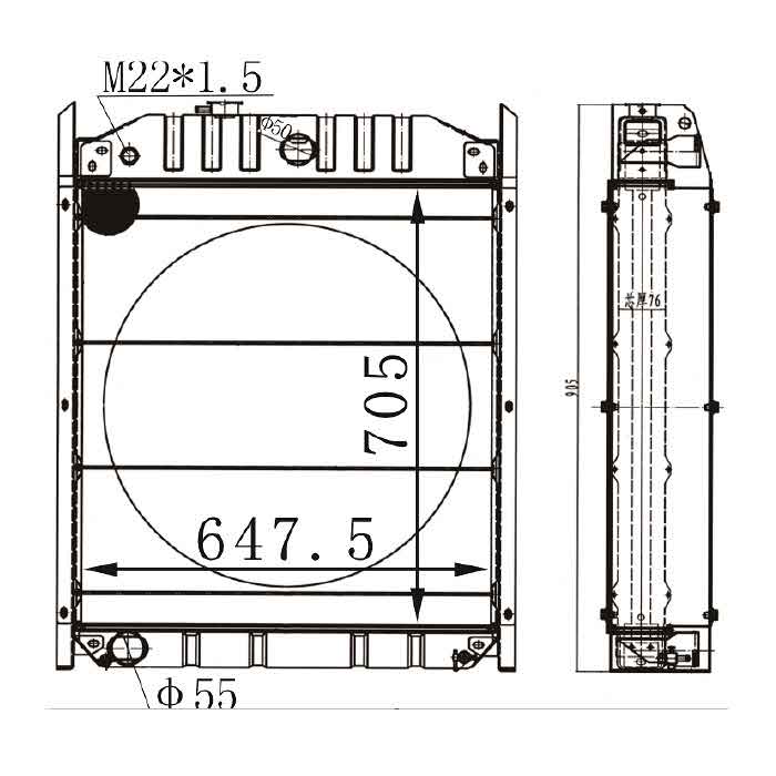 6255222 - Generator-Radiator