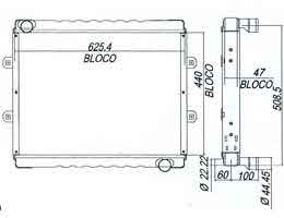 6277270 - Radiator-Alfa7-Trator-BX90-6277270