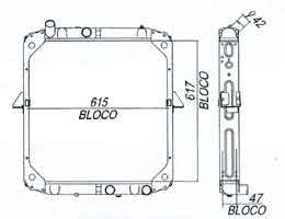 6294546 - Radiator-for-Chrysler-L-2423-Betoneira-ou-Cacamba