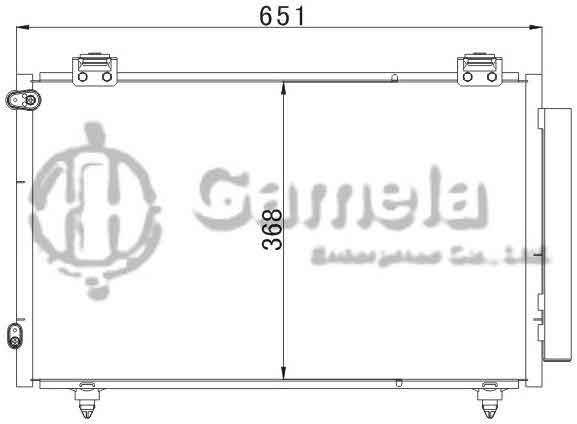 6380001 - Condenser-for-TOYOTA-COROLLA-ZZE122-Tian-Jin-Hua-Guan-OEM-88450-12231-13031