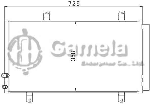 6380002 - Condenser-for-TOYOTA-CAMRY-07-ACV40-OEM-88460-06190