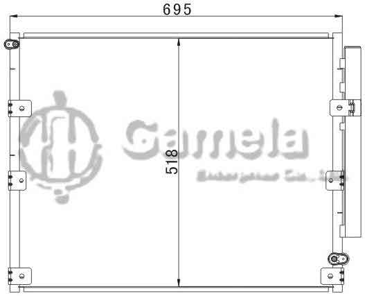 6380004 - Condenser-for-TOYOTA-LANDCRUISER-4700-FZJ100-OEM-88460-60903