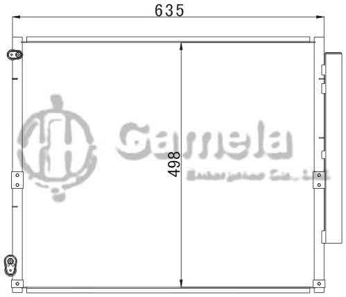 6380007 - Condenser-for-TOYOTA-PRADO-4000-GRJ120-Dan-Kong-Diao-OEM-88461-35150