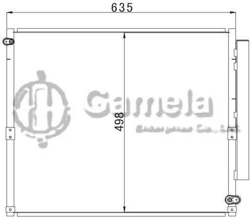 6380008 - Condenser-for-TOYOTA-PRADO-4000-GRJ120-Shuang-Kong-Diao-OEM-88461-60100