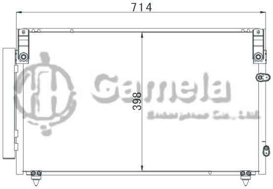 6380009 - Condenser-for-TOYOTA-LEXUS-GS300-430-JZS160-OEM-88460-30800