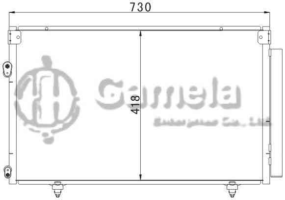 6380016 - Condenser-for-TOYOTA-HIGHLANDER-07-OEM-88460-48020