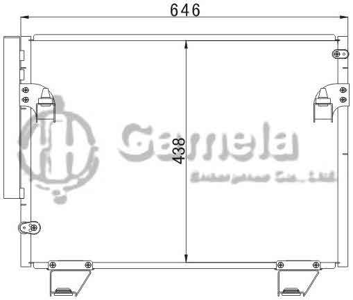 6380023 - Condenser-for-TOYOTA-HILUX-VEGA-04-OEM-88460-0K020