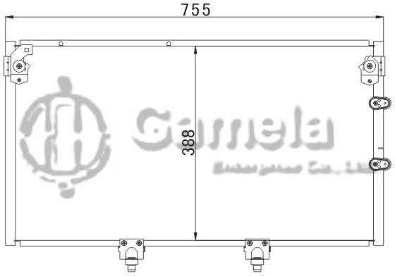 6380026 - Condenser-for-TOYOTA-LS400-UCF20-00-OEM-88460-50120