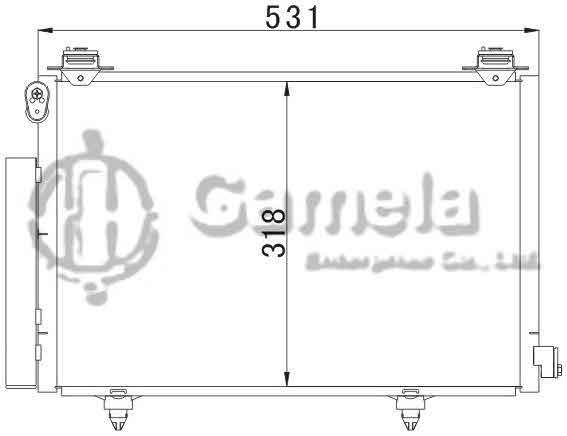 6380038 - Condenser-for-TOYOTA-FUNCARGO