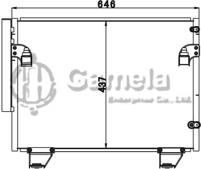 6380041 - Condenser-for-TOYOTA-HILUX-05-OEM-88460-0K080