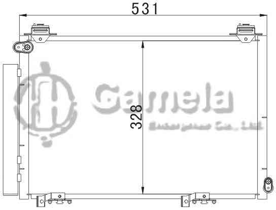 6380043 - Condenser-for-TOYOTA-ECHO-99-YARIS-99-OEM-88460-52040