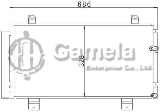 6380052 - Condenser-for-TOYOTA-LEXUS-IS250-05-IS350-06-OEM-88460-53030