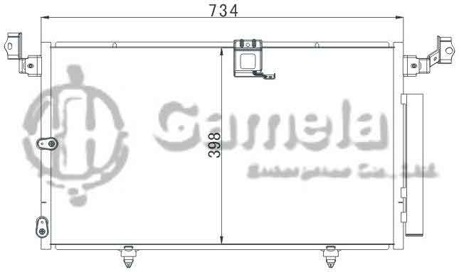 6380055 - Condenser-for-TOYOTA-LEXUS-RX300-98-OEM-88450-48010