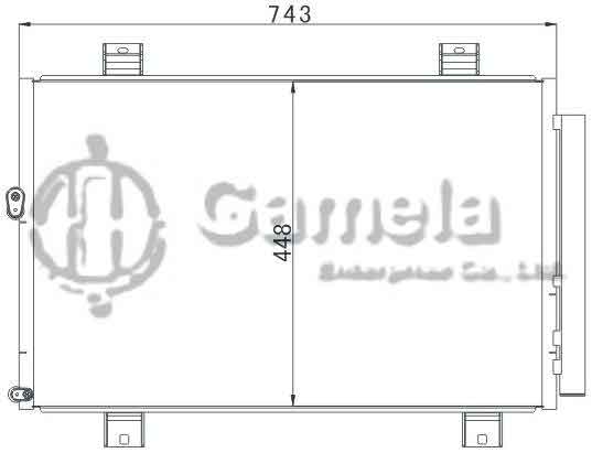 6380059 - Condenser-for-TOYOTA-HIGHLANDER-09-OEM-88460-48100