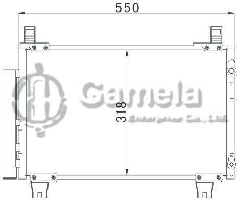 6380062 - Condenser-for-TOYOTA-YARIS-1-6