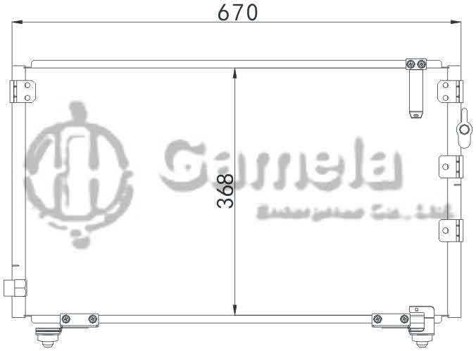 6380071 - Condenser-for-TOYOTA-PICNIC-96-OEM-88460-44050