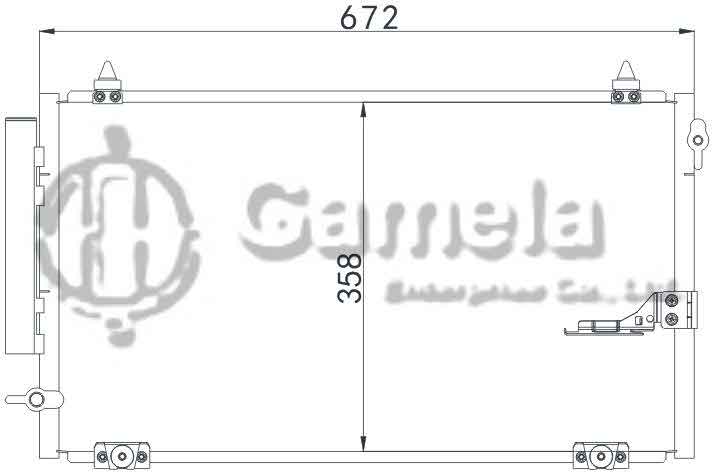 6380073 - Condenser-for-TOYOTA-VISTA