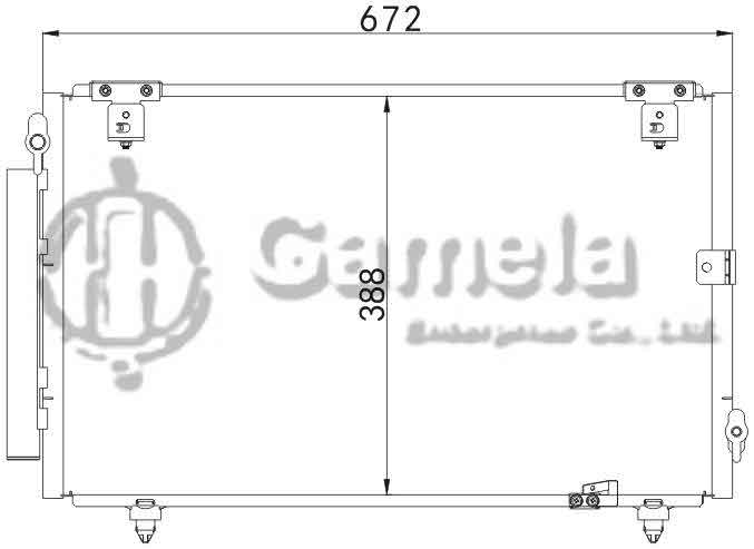 6380084 - Condenser-for-TOYOTA-PREMIO-ALLION-01-04-OEM-88460-20570