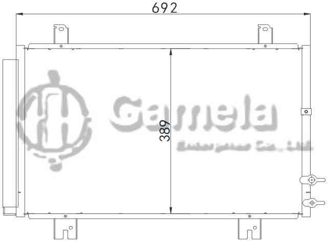 6380102 - Condenser-for-TOYOTA-CROWN