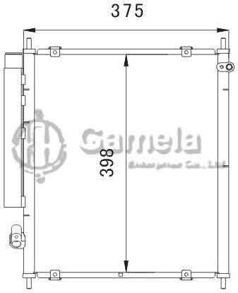 6381020 - Condenser-for-HONDA-JAZZ-02-OEM-80110-SAA-003