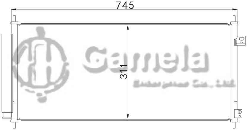 6381043 - Condenser-for-HONDA-CR-Z-10-Bo-5-OEM-80110-TF0-G01