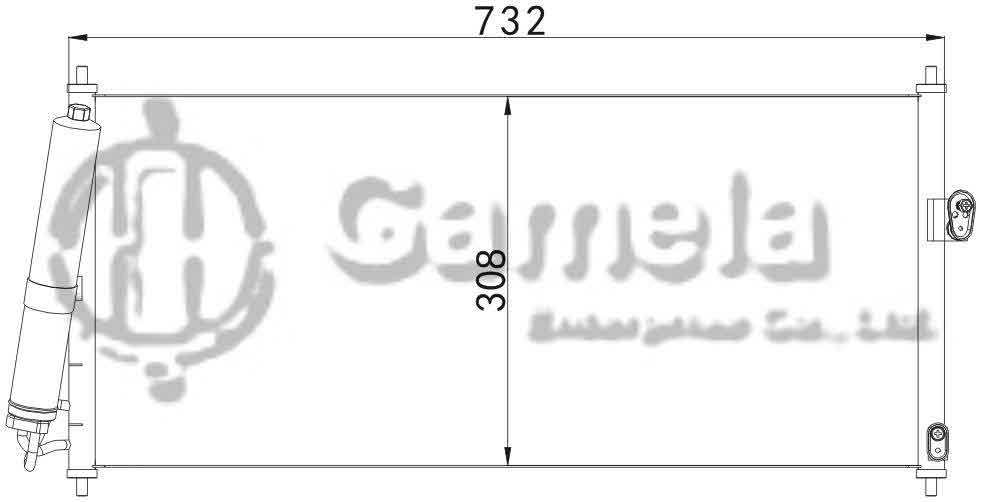 6382001 - Condenser-for-NISSAN-N16-03-EQ7202B-ALMERA-N16-00-OEM-92110-BM405