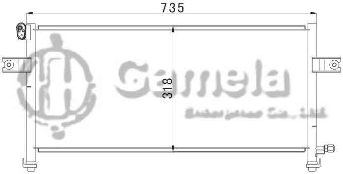 6382007 - Condenser-for-NISSAN-PICK-UP-D22-98-OEM-92110-3S401