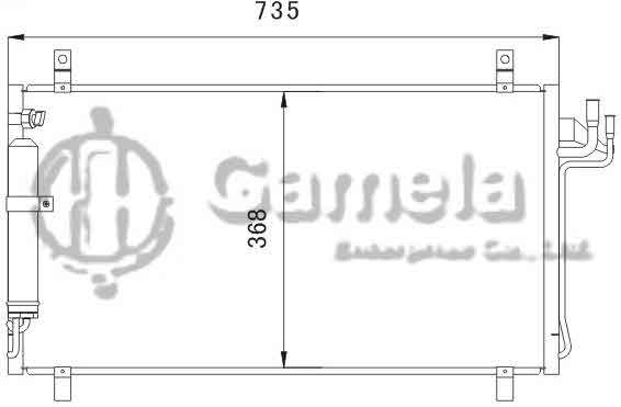 6382020 - Condenser-for-NISSAN-INFINITI-G35-03-06-OEM-92100-AL570