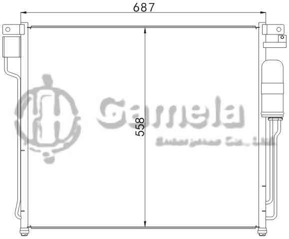 6382029 - Condenser-for-NISSAN-XTERRA-05-09-OEM-92110-EA00A