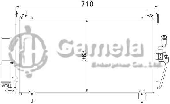 6383002 - Condenser-for-MITSUBISHI-OUTLANDER-03-OEM-MR-958462