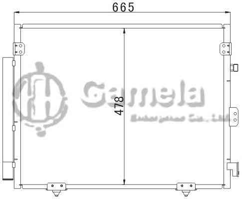 6383004 - Condenser-for-MITSUBISHI-PAJERO-00-OEM-Mn123332