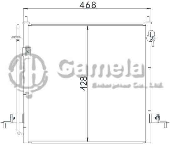 6383013 - Condenser-for-MITSUBISHI-L200-06-OEM-MN-123606